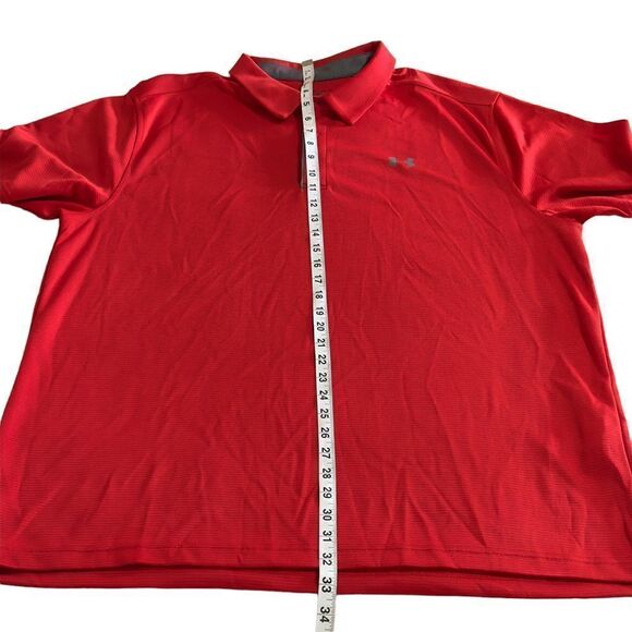 UNDERARMOUR Performance Polo Textured Heatgear Shirt 2XL - Picture 10 of 13